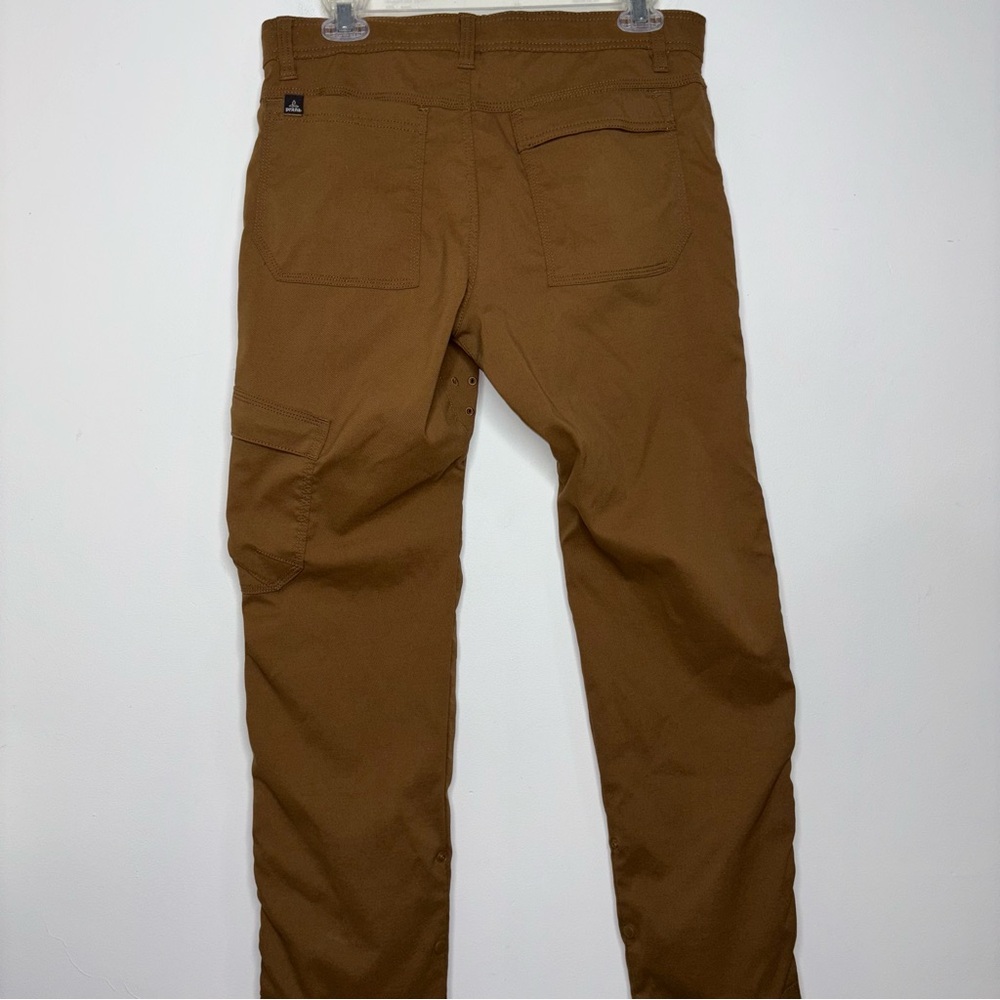 Prana Stretch Zion Pants Men 32x32 Brown Chino Performance Hiking Gorpcore - Picture 10 of 14
